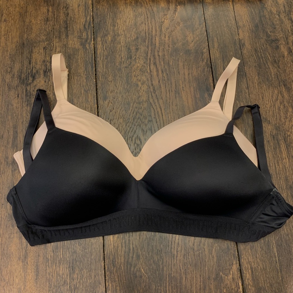 Beige & Black PINK Bras Size 36D